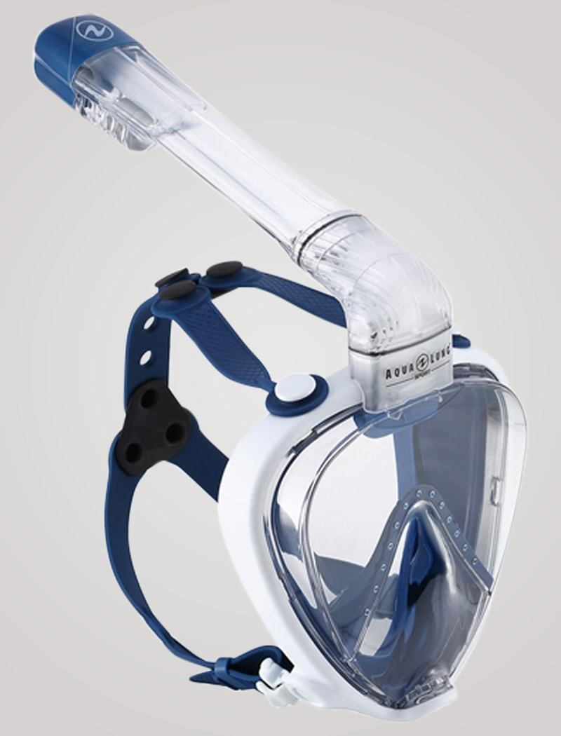 Aqua Lung Smart Fullface Snorkelmaske blaa hvid